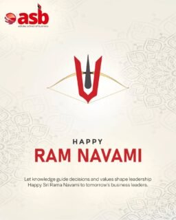 Celebrate the spirit of Ram Navami with wisdom, integrity, and purpose 🌼📚
At ASB – Ashoka School of Business, we believe true leadership is built on strong values and informed decisions. 💼✨
May Lord Rama inspire you to lead with clarity, ethics, and vision on your journey to success 🙏🌟
📞 72079 39934 | 📧 info@theasb.in
🌐 www.asb.org.in
📍 NH65, near Ramoji Film City, Toopranpet, Hyderabad, Telangana 508252
#HappyRamNavami #AshokaSchoolOfBusiness #FutureLeaders #LeadershipMatters #BusinessEducation