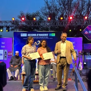 Proud moment for  ASB - Ashoka School of Business🎉

We are proud to share a moment of great achievement for our students at  ASCI – Aarambh to Pinnacle 2026 ,a prestigious formal event featuring the #PitchTank (Idea Pitching) competition.

More than 120 students representing 35+ teams from various colleges across Telangana participated in this highly competitive event, showcasing their innovative ideas and entrepreneurial spirit.

🏆 We are delighted to announce that our team secured #1stPlace winning a cash prize of ₹30,000 for their outstanding performance, creativity, and problem-solving skills.

The award was presented by Shri Nimmagadda Ramesh Kumar, Former Chief Election Commissioner of Andhra Pradesh, making this accomplishment even more memorable and inspiring.

This achievement highlights the confidence, teamwork, and dedication of our students and reflects the spirit of excellence and entrepreneurial mindset we strive to nurture at ASB.

👏Kudos to Aashritha Mallam , Maneesha Kanduru and the faculty mentors on this proud achievement!

#AshokaSchoolOfBusiness #studentsachievement #innovation