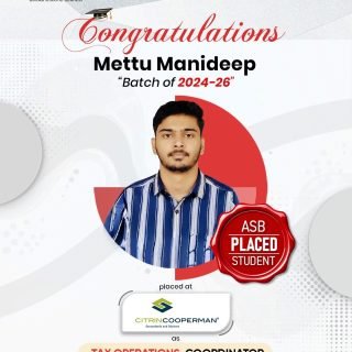 🎉✨ Congratulations to Mettu Manideep! ✨🎉

Ashoka School of Business (ASB) proudly celebrates the achievement of our talented student Mettu Manideep from the Batch of 2024–26 👨‍🎓📘

🌟 Successfully placed at Citrin Cooperman
💼 Role: Tax Operations Coordinator

This milestone reflects dedication, hard work, and the industry-focused learning at ASB that empowers students to excel in their careers 🚀📈

Wishing you continued success and growth in your professional journey! 🌟👏

📞 72079 39934 | 📧 info@theasb.in
🌐 www.asb.org.in
📍 NH65, near Ramoji Film City, Toopranpet, Hyderabad, Telangana 508252

#AshokaSchoolOfBusiness #ASB #StudentSuccess #PlacementSuccess #CareerGrowth #FutureLeaders #CitrinCooperman #TaxOperations #CampusPlacements #ProudMoment #SuccessStory #BusinessSchoolLife #Achievers #CareerJourney