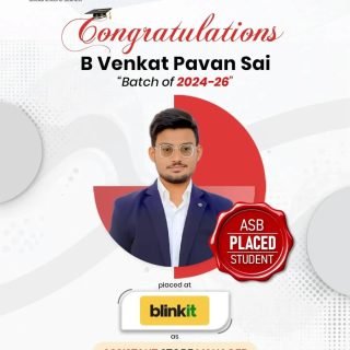 🎉 Congratulations to B. Venkat Pavan Sai! 🎉

Ashoka School of Business (ASB) | Batch of 2024–26

We are proud to announce that one of our outstanding students, B. Venkat Pavan Sai, has been successfully placed at Blinkit 🛒⚡ as an Assistant Store Manager!

This achievement reflects dedication, hard work, and the strong industry-focused training at ASB that prepares students for real-world leadership roles 📈✨

Wishing you continued success as you begin this exciting professional journey with Blinkit! 🚀

📞 72079 39934 | 📧 info@theasb.in
🌐 www.asb.org.in
📍 NH65, near Ramoji Film City, Toopranpet, Hyderabad, Telangana 508252

#AshokaSchoolOfBusiness #ASB #PlacementSuccess #Blinkit #AssistantStoreManager