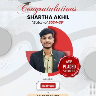 🎉 Congratulations to Shartha Akhil! 🌟

Ashoka School of Business is proud to celebrate the achievement of Shartha Akhil (Batch 2024–26) on securing a placement at MedPlus as a Sales Trainee! 👏💼

Your dedication, perseverance, and hard work have paved the way for this remarkable milestone. Wishing you a successful career filled with growth, learning, and endless opportunities. The entire ASB family is proud of you! 🚀✨

🎓 Ashoka School of Business – Empowering Future Leaders!

📞 +91 72079 39934
📧 info@theasb.in
🌐 www.asb.org.in

#AshokaSchoolOfBusiness #ASB #ASBProud #StudentSuccess #CampusPlacement #PlacedAtMedPlus #MedPlus #SalesTrainee #FutureLeaders #CareerSuccess #PlacementSuccess #Congratulations #HigherEducation #SuccessStory #DreamCareer