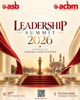 Ashoka School of Business warmly invites you to the Leadership Summit 2026.

Join us for an inspiring day of leadership, insights, and meaningful interactions.

📅 19th September 2026
📍 The Park Hotel, Somajiguda, Hyderabad

We look forward to welcoming you!

https://docs.google.com/forms/d/e/1FAIpQLSc6r-oXDvpP1n8qcHCzo2PMv4wdcDXRocG9n9wjBT33epUDrg/viewform?usp=header