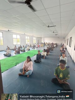 🧘‍♀️ Yoga for Wellness, Balance for Life 🧘‍♂️
Ashoka School of Business successfully organized a rejuvenating Yoga Session to promote physical well-being, mental clarity, and inner harmony among students and faculty.
We were honored to welcome our esteemed guests from Heartfulness Yoga Academy:
✨ Mr. Vishnu TG – Senior Yoga Executive, Heartfulness Yoga Academy
✨ Mr. Rama Krishnan R – Yoga Teacher, Heartfulness Yoga Academy
Their insightful guidance and inspiring presence made the session truly enriching, encouraging participants to embrace mindfulness, discipline, and a healthy lifestyle.
We extend our heartfelt gratitude to Mr. Vishnu TG and Mr. Rama Krishnan R for sharing their expertise and inspiring our community towards holistic well-being.
A special note of appreciation to our students and faculty members for their enthusiastic participation and for making the session a meaningful and memorable experience. Your commitment to wellness and mindfulness truly reflects the spirit of Ashoka School of Business. 
🌿 Together, we continue to nurture healthy minds, balanced lives, and future leaders.
#AshokaSchoolOfBusiness #YogaForWellness #HeartfulnessYogaAcademy #MindBodySoul #StudentWellbeing HolisticDevelopment YogaSession HealthyLiving Mindfulness WellnessMatters