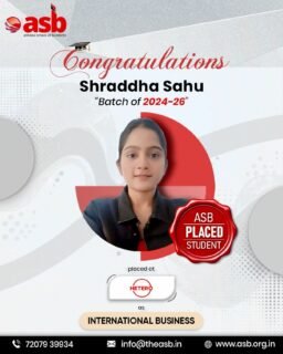 ✨ Celebrating Success, Inspiring Futures✨

Ashoka School of Business proudly congratulates Shraddha Sahu (Batch 2024–26) on securing an opportunity with Hetero in International Business.

Her achievement reflects the dedication, perseverance, and industry readiness that define the ASB community. We are proud to witness another milestone in her professional journey and wish her continued success in all her future endeavors.

🌟 Here’s to new beginnings and greater accomplishments ahead!

#ashokaschoolofbusiness #asbplacements #proudmoments #studentsucces #internationalbusiness CareerGrowth FutureBusinessLeaders PGDM Placements2026 ASBProud
